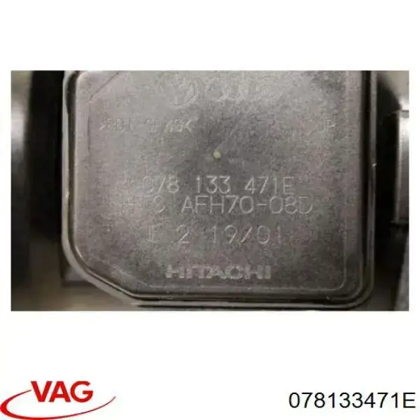 Датчик масової витрати повітря VAG 078133471E ціна, від 32.44 USD