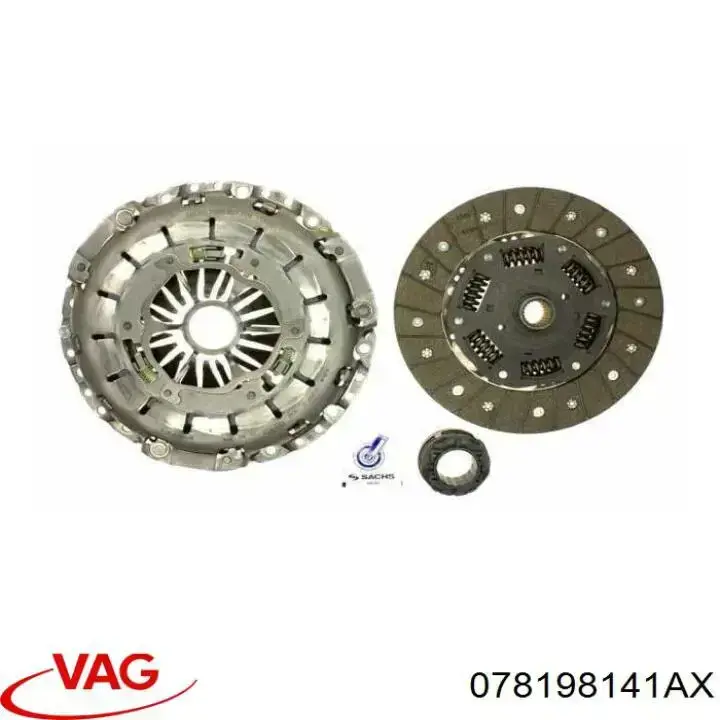Комплект зчеплення (3 частини) VAG 078198141AX ціна, від 303.67 USD