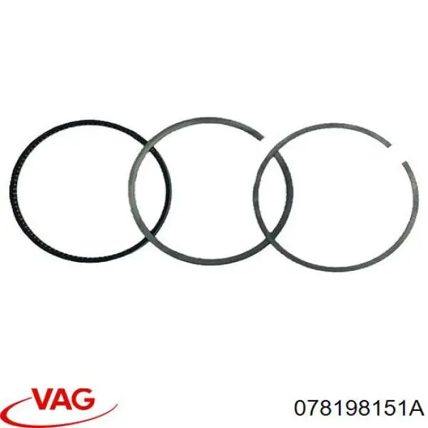 Кільця поршневі на 1 циліндр, STD. VAG 078198151A ціна, від 19.19 USD