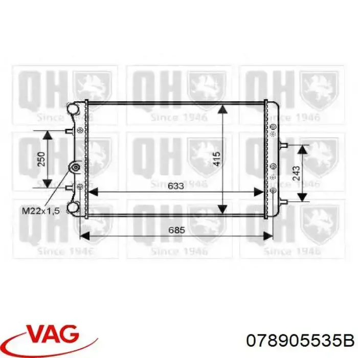 Дріт високовольтний VAG 078905535B
