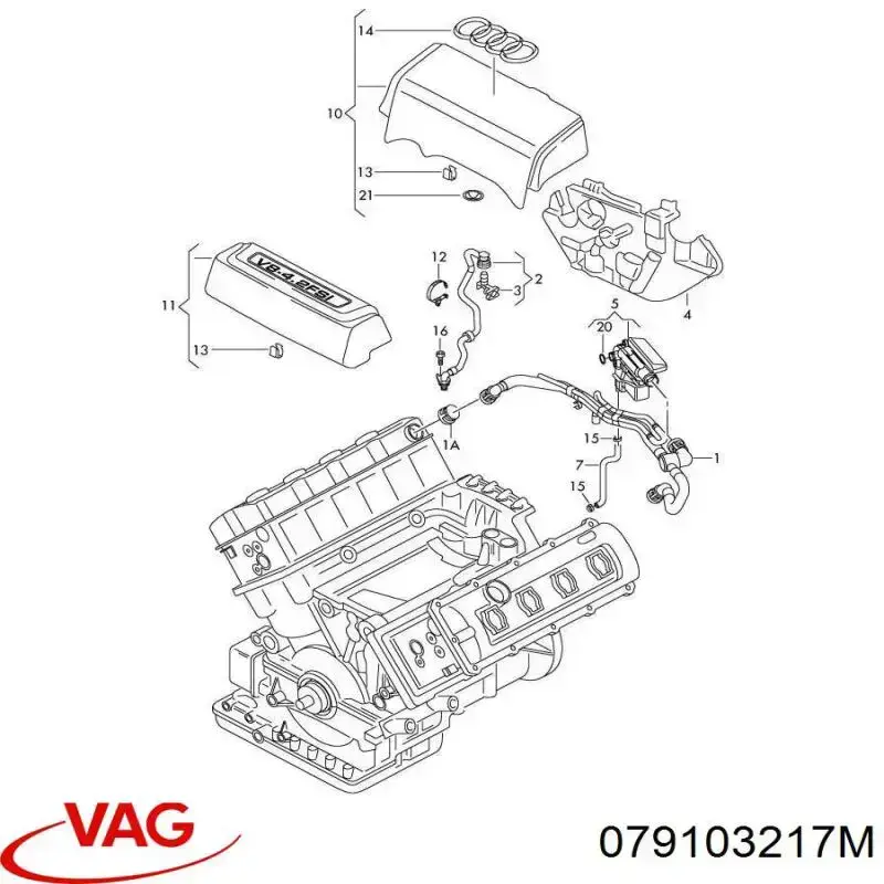  VAG 079103217M ціна, від 281.17 USD