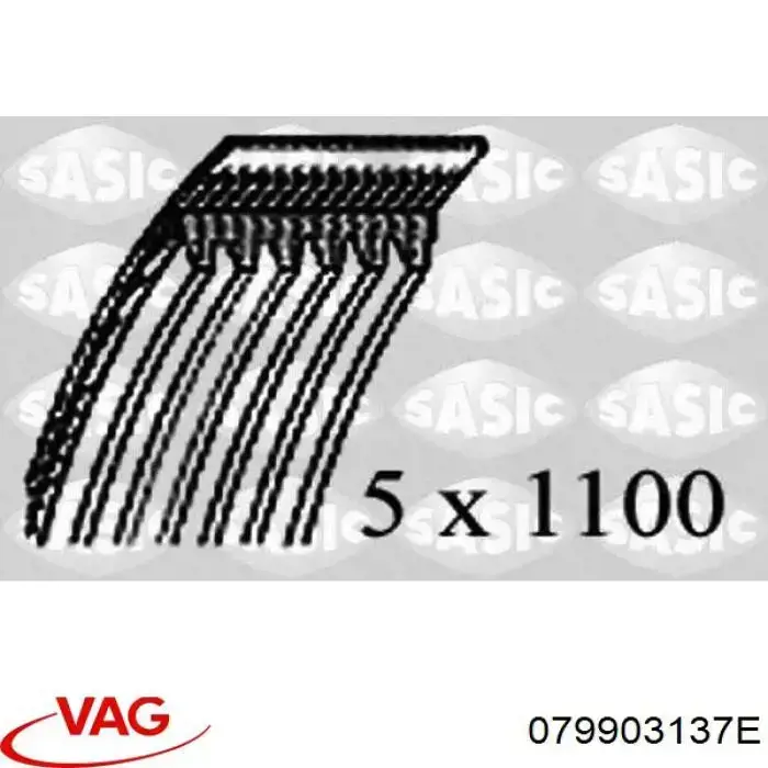 079903137E VAG Поліклиновий ремінь