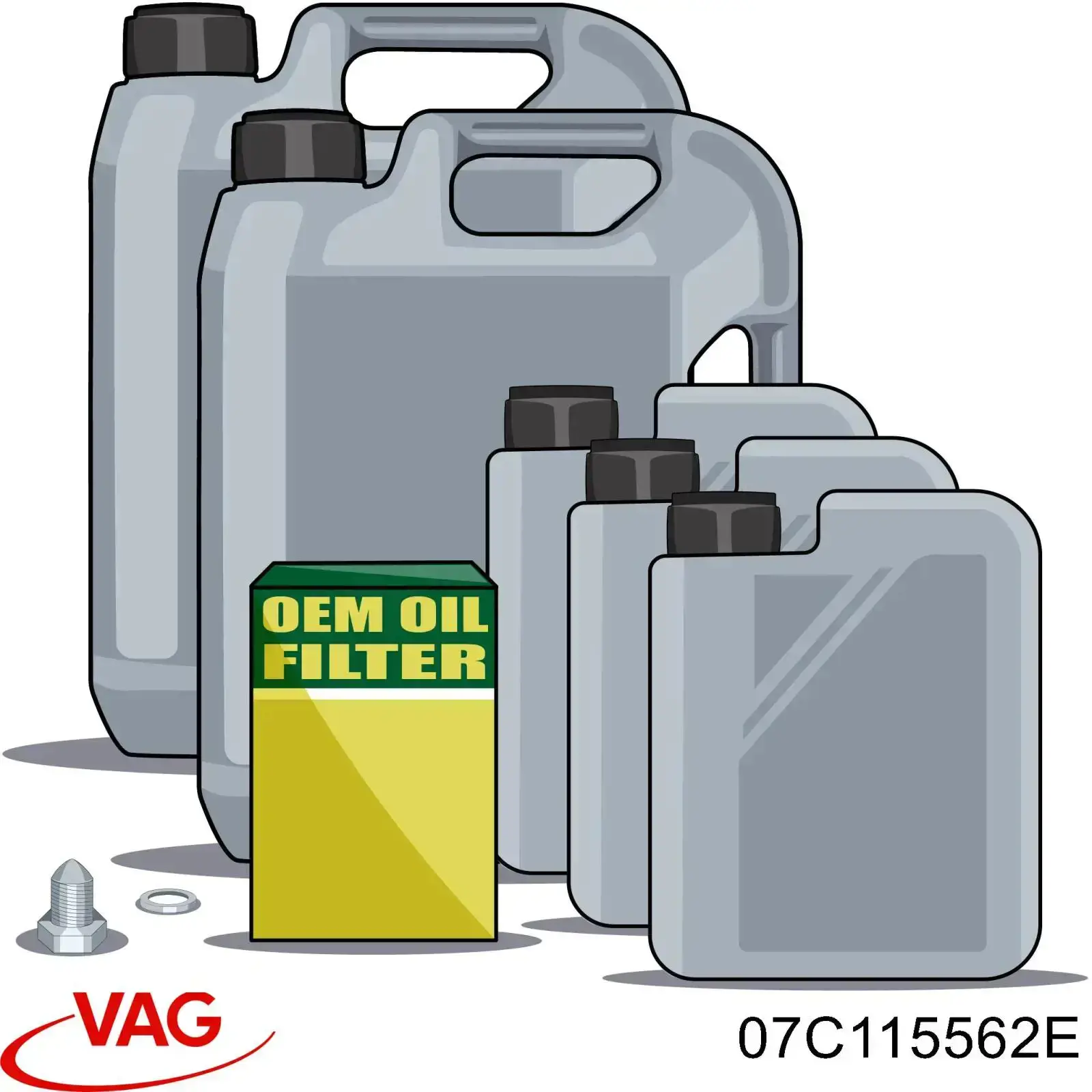 Фільтр масляний VAG 07C115562E