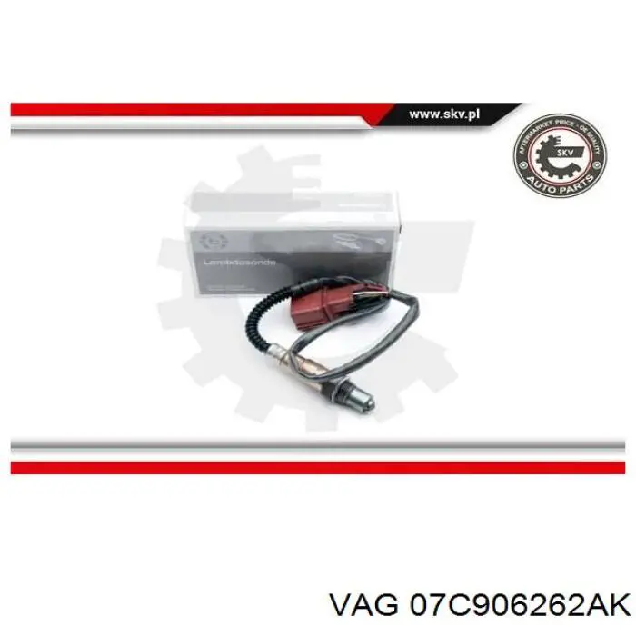 Лямбдазонд, датчик кисню до каталізатора 07C906262AK VAG
