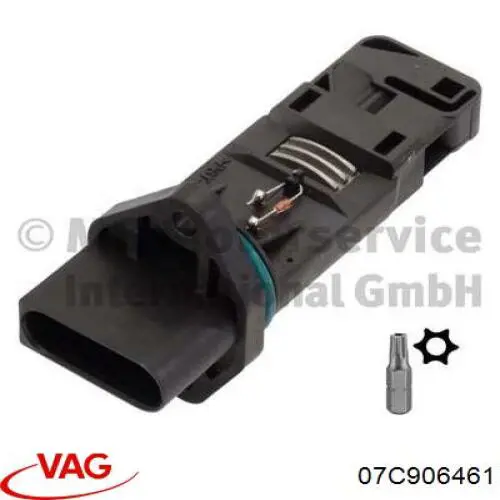 Датчик масової витрати повітря VAG 07C906461 ціна, від 46.64 USD