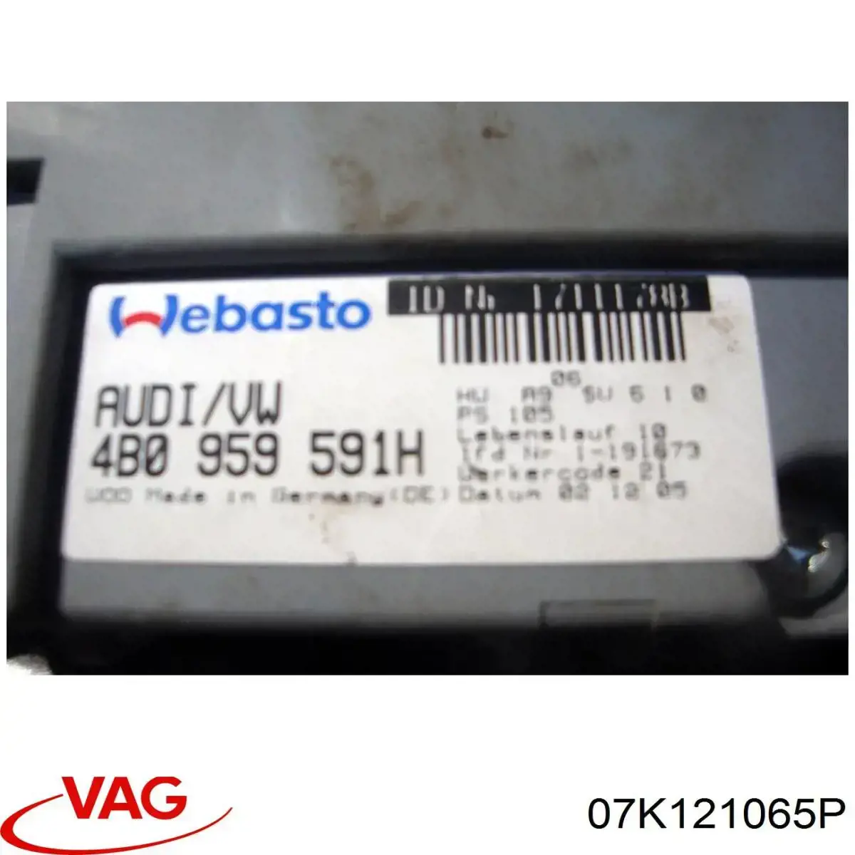  07K121065P VAG