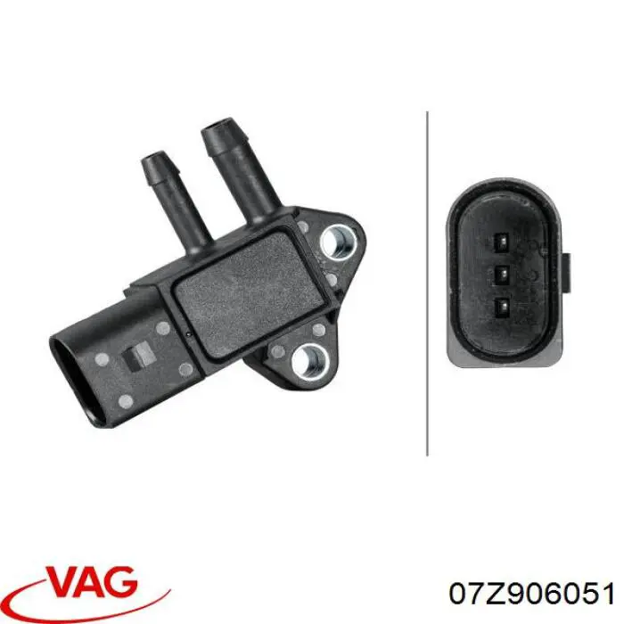 Датчик тиску вихлопних газів 07Z906051 VAG