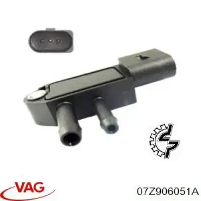 Датчик тиску вихлопних газів 07Z906051A VAG
