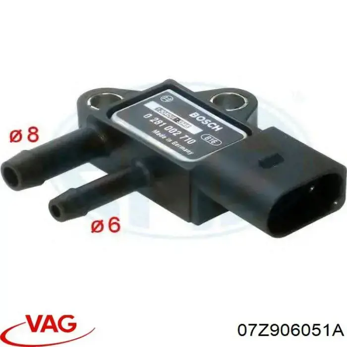 Датчик тиску вихлопних газів VAG 07Z906051A ціна, від 12.67 USD