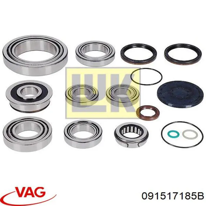 Підшипник маточини задньої VAG 091517185B ціна, від 28.22 USD