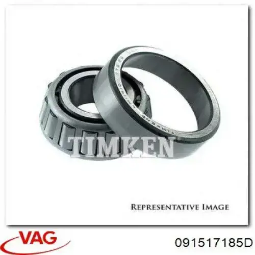 Підшипник маточини задньої VAG 091517185 ціна, від 34.02 USD