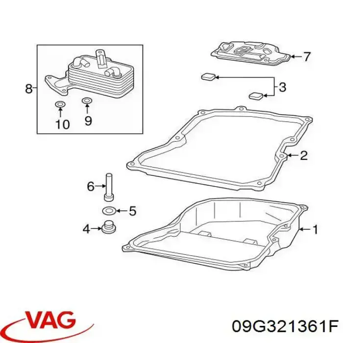 Піддон АКПП Vika 33211638901 ціна, від 29.12 USD