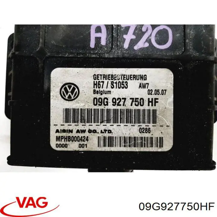 09G927750HF VAG 