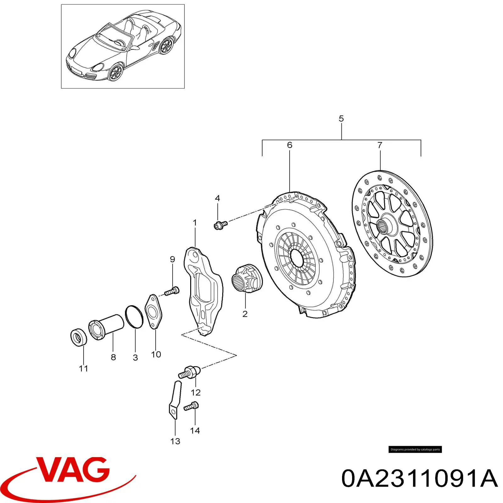  VAG 0A2311091A ціна, від 4.84 USD