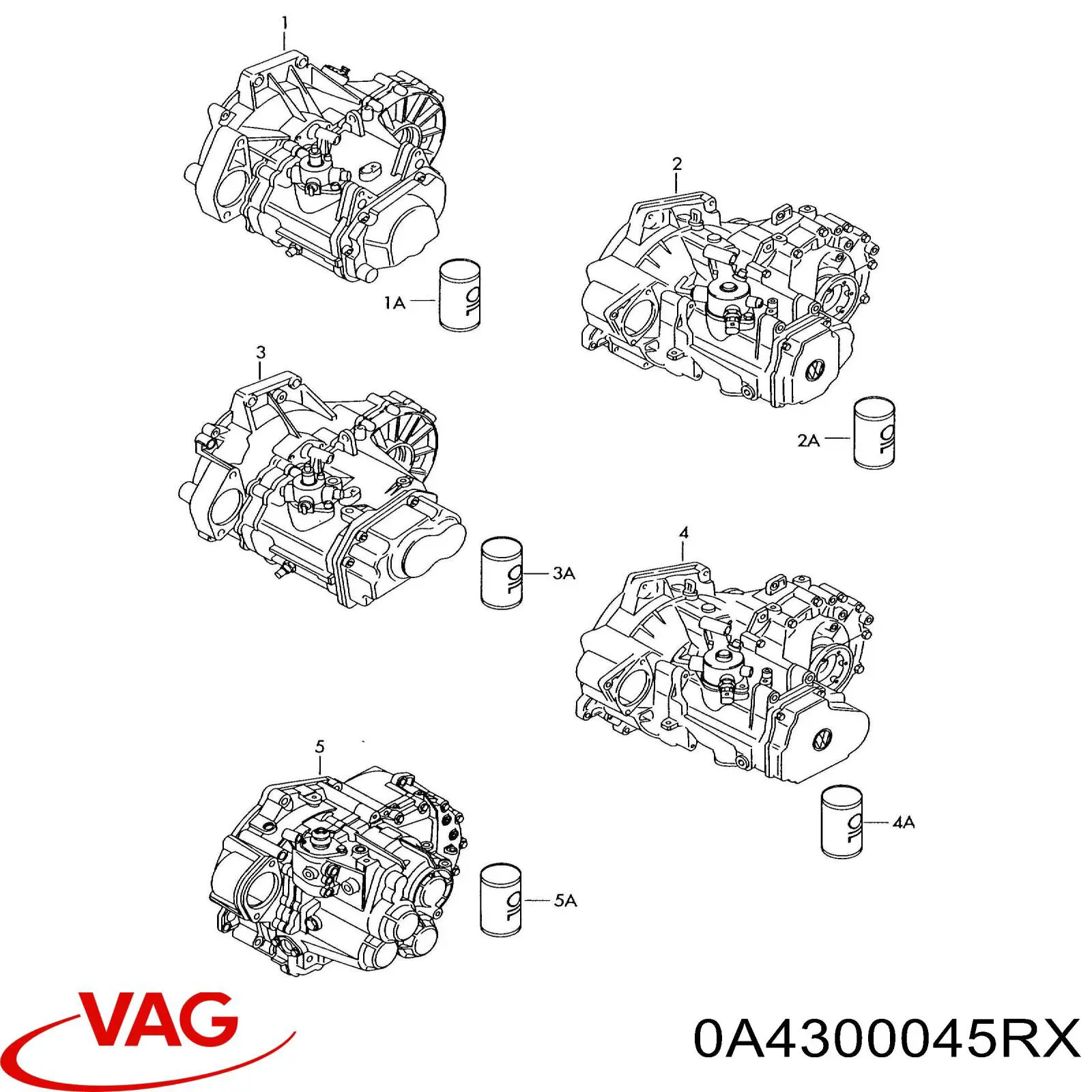 МКП в зборі VAG 0A4300045R ціна, від 6127.81 USD