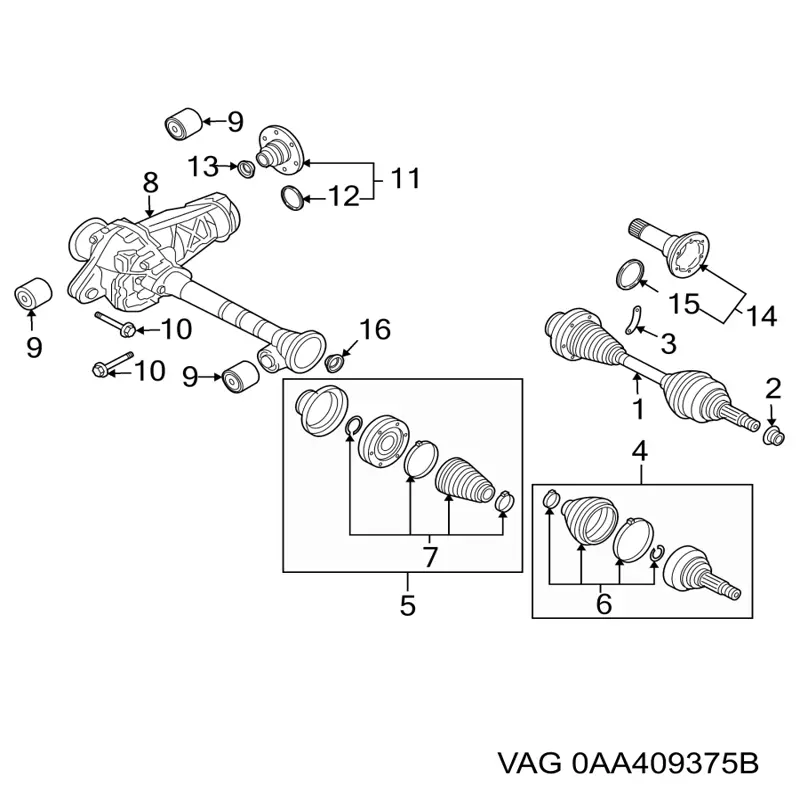 0AA409375B VAG 