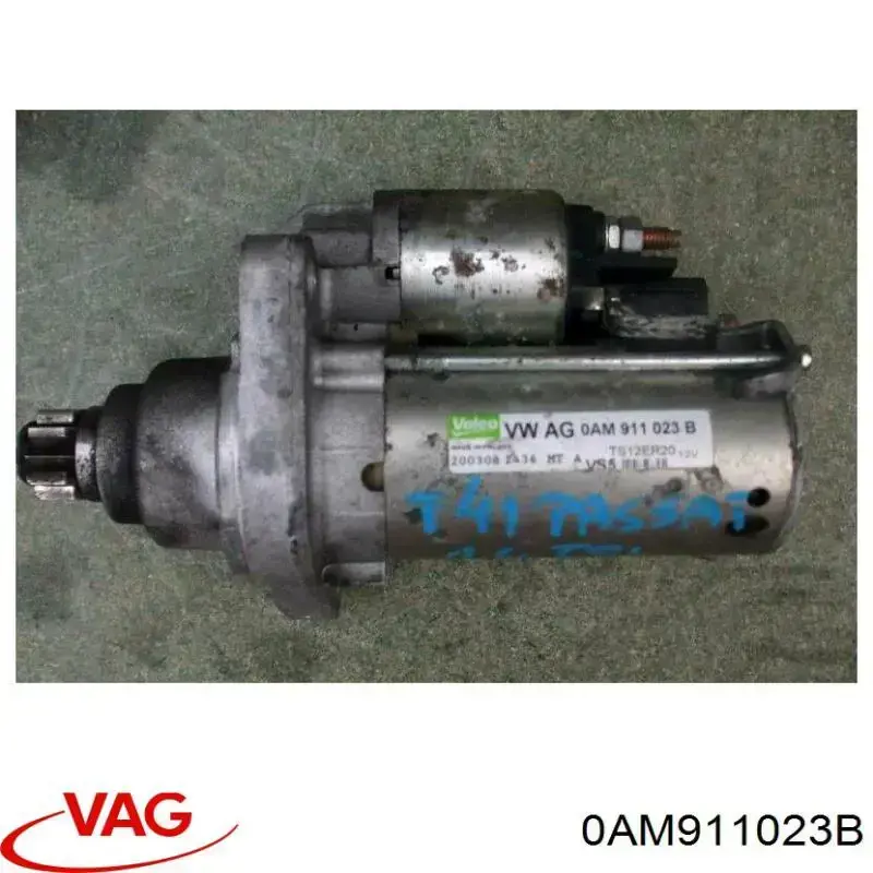 0AM911023B VAG Стартер (1,1 кВт, 12 В)
