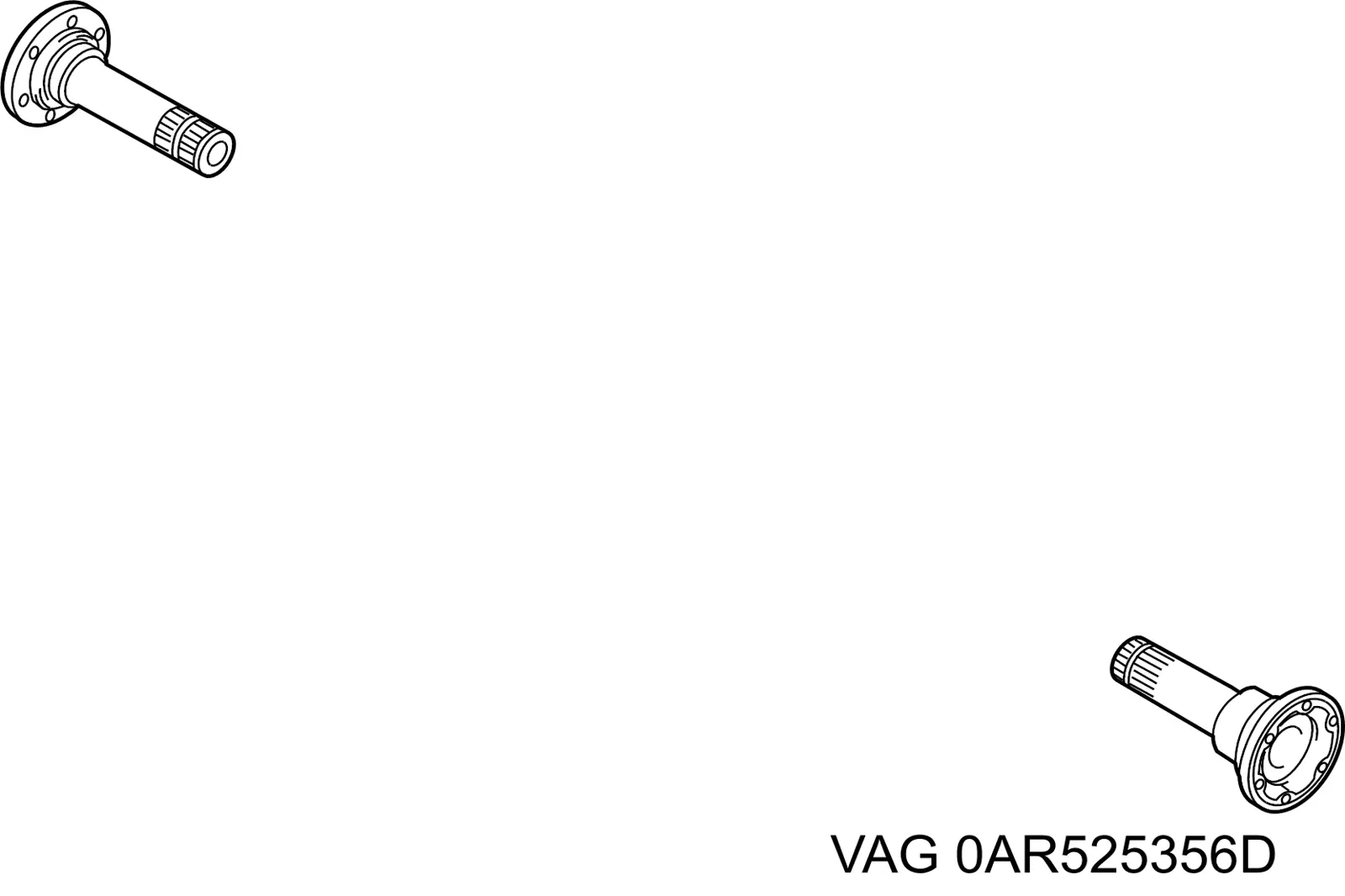 0AR525356D VAG Привід задній