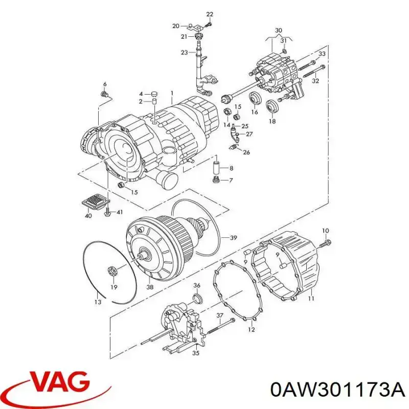  VAG 0AW301173A ціна, від 95.82 USD