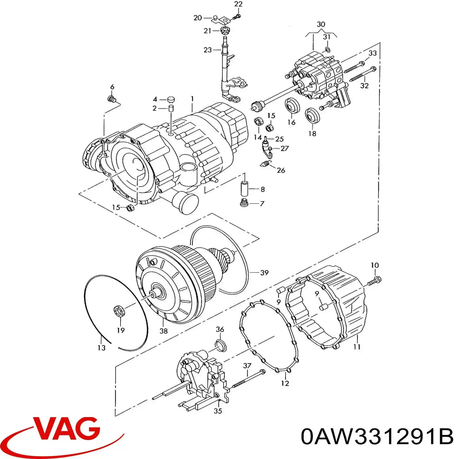 Ущільнювальне кільце, універсальне VAG 0AW331291B ціна, від 21.08 USD