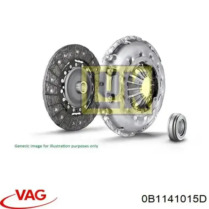 0B1141015D VAG комплект зчеплення (3 частини)