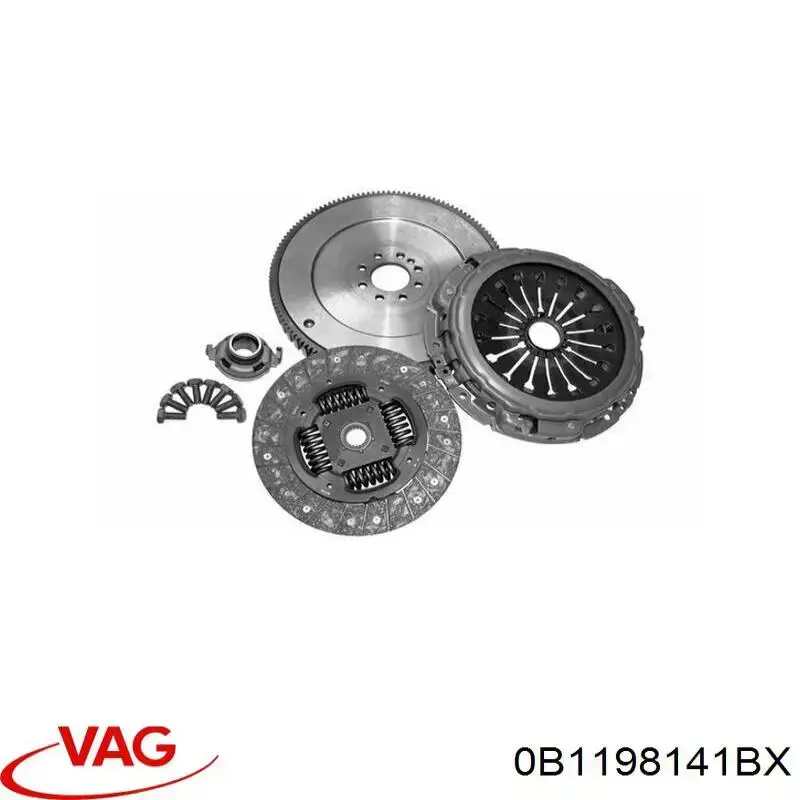 Комплект зчеплення (3 частини) VAG 0B1198141BX ціна, від 231.76 USD