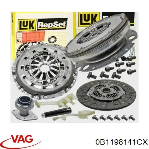 Комплект зчеплення (3 частини) VAG 0B1198141CX ціна, від 266.80 USD