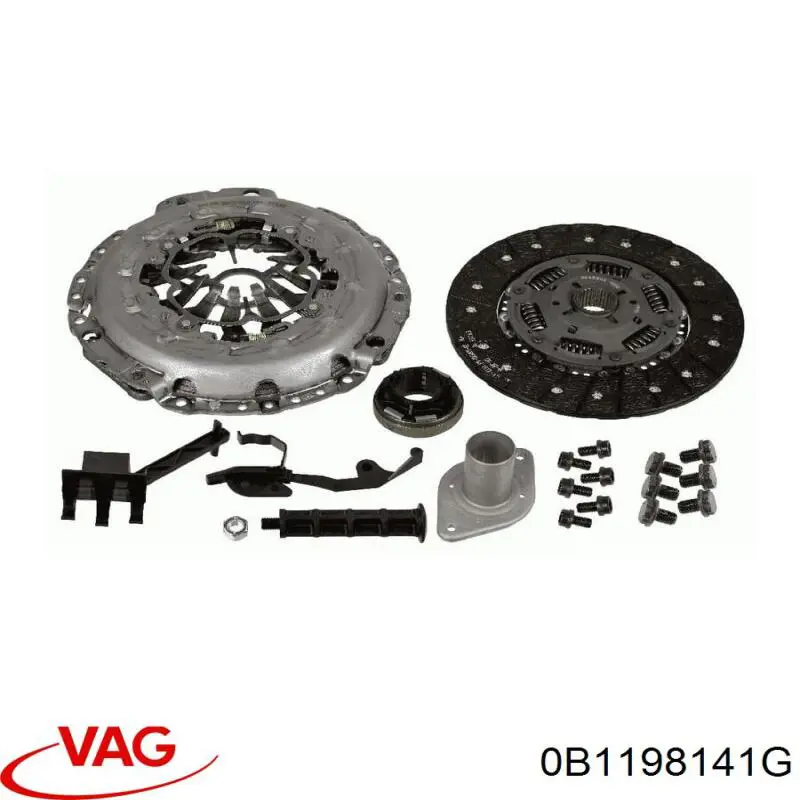 Комплект зчеплення (3 частини) VAG 0B1198141GX ціна, від 118.51 USD