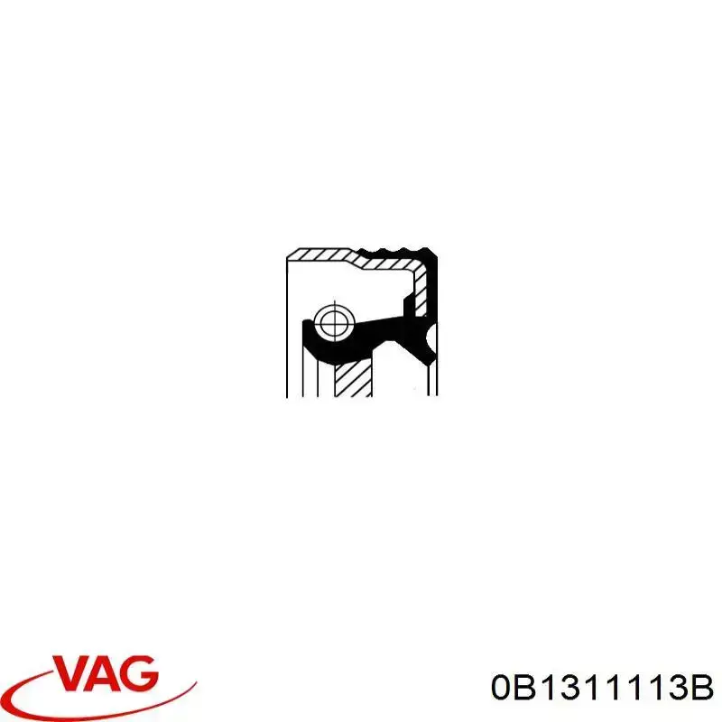 Купити 0B1311113B VAG Сальник АКПП/КПП, вхідного/первинного валу
