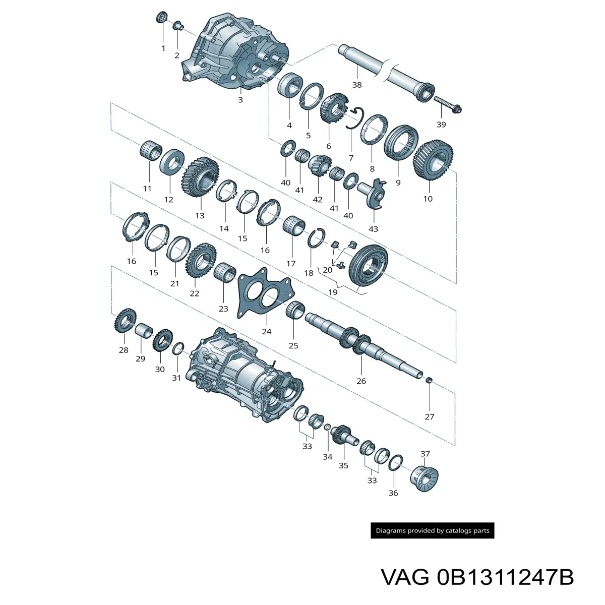 Кільце синхронізатора 01X311247G VAG