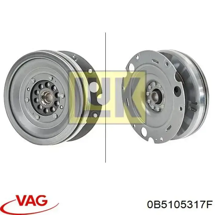Купити 0B5105317F VAG Маховик із зубчастим ободом в зборі