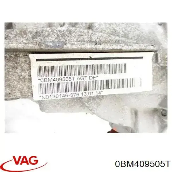 0BM409505T VAG Редуктор переднього ведучого моста (головна передача)