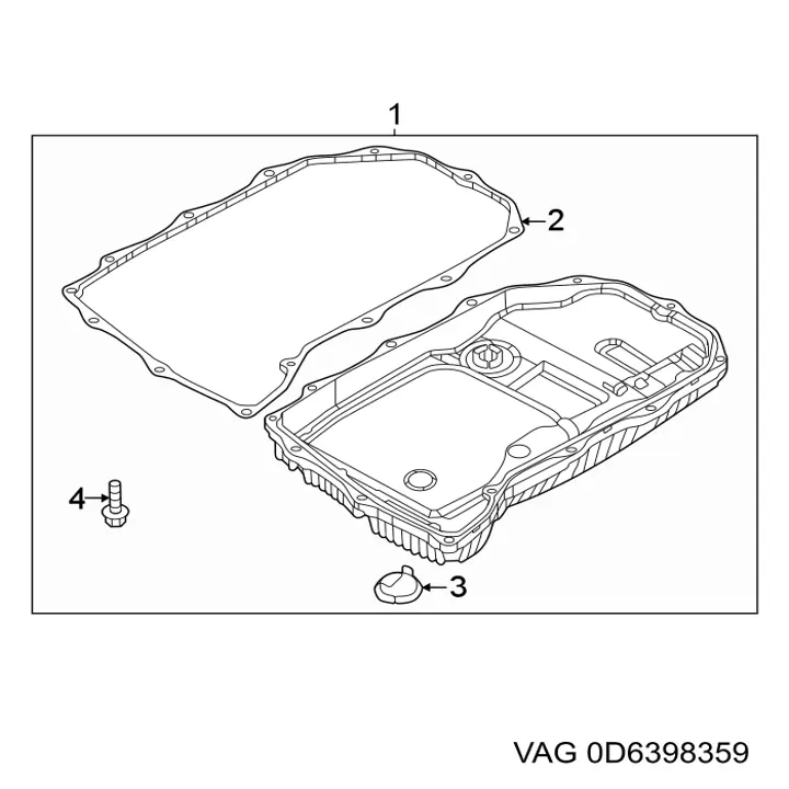 Фільтр коробки автомат VAG 0D6398359 ціна, від 624.33 USD
