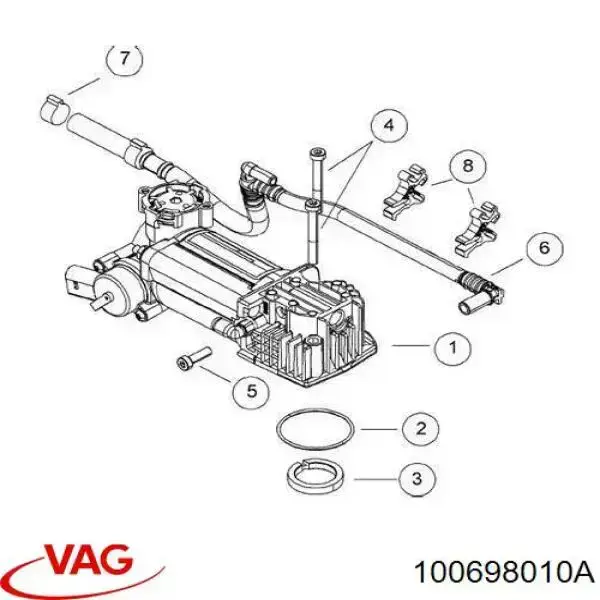 Компресор пневмопідкачки (амортизаторів) 100698010 VAG