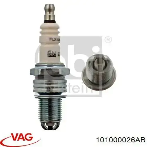 Свічки автомобільні VAG 101000026AB ціна, від 5.16 USD