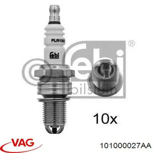 Купити 101000027AA VAG Свічка запалювання