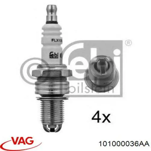 Свічки VAG 101000036AA