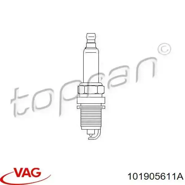 Свічки запалювання 101905611A VAG