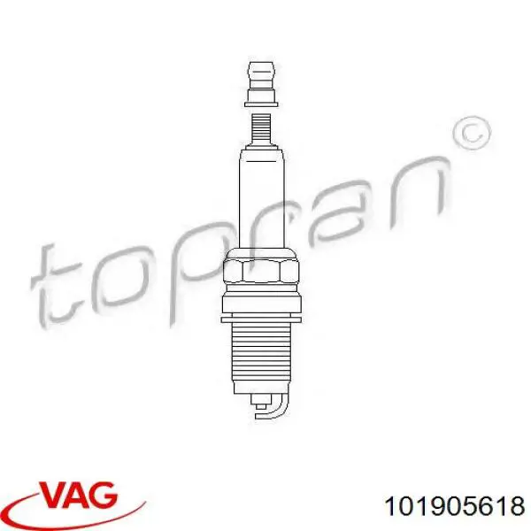 Купити 101905618 VAG Свічка запалювання