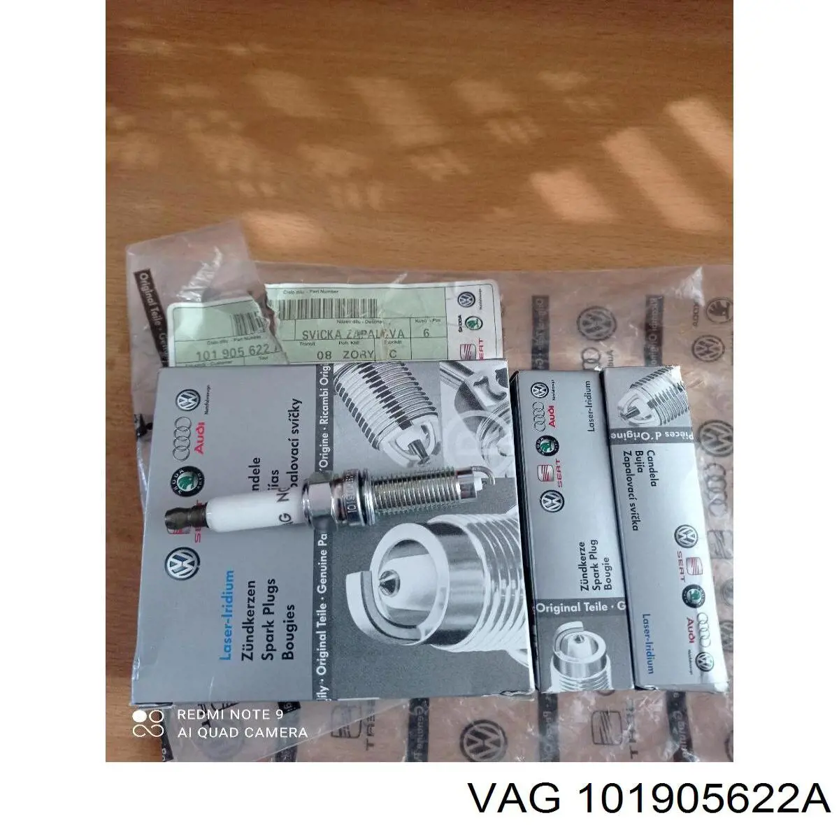 Свічки запалювання 101905622A VAG