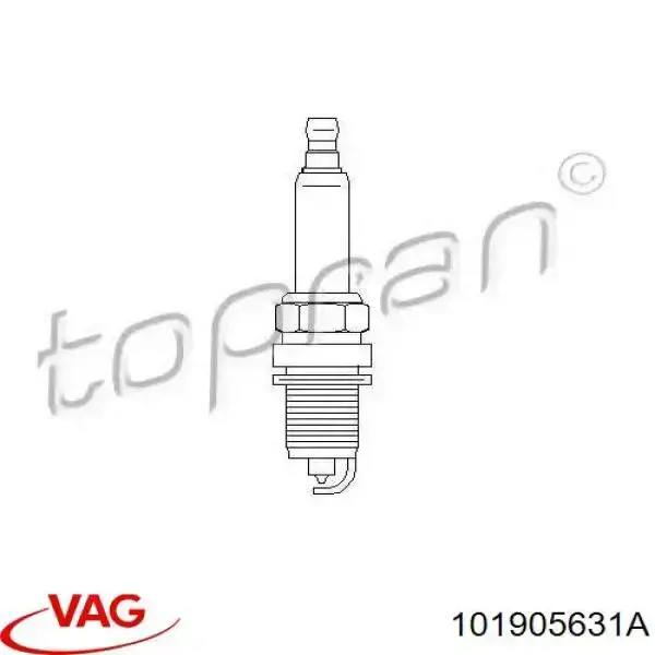 Купити 101905631A VAG Свічка запалювання