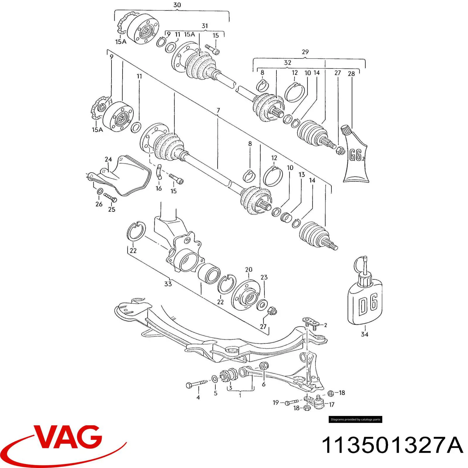 Купити 113501327A VAG 
