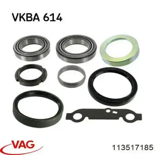 Підшипник ступиці передній, внутрішній VAG 113517185 ціна, від 8.82 USD
