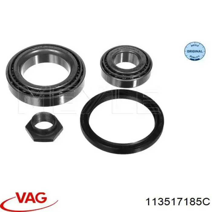 Купити 113517185C VAG Підшипник маточини передньої, внутрішній