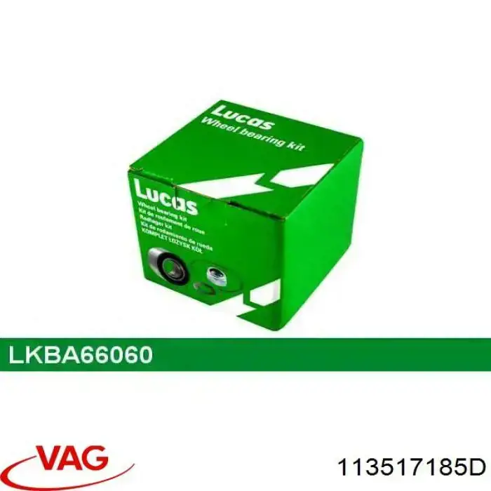 Передній підшипник колеса VAG 113517185D ціна, від 8.70 USD