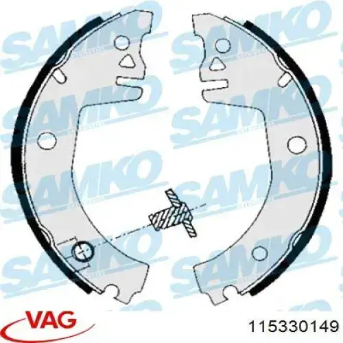 Колодки гальмові задні, барабанні VAG 115330149 ціна, від 13.92 USD