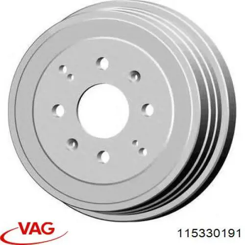 Барабан гальмівний задній VAG 115330191 ціна, від 27.61 USD
