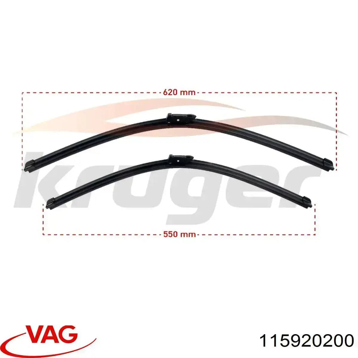 Скло фари правої VAG 115920200 ціна, від  