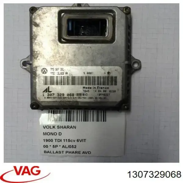  VAG 1307329068 ціна, від 33.58 USD