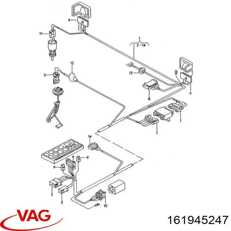  VAG 161945247 ціна, від 4.23 USD